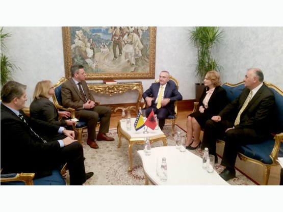 Predsjedatelj Doma naroda Parlamentarne skupštine BiH Ognjen Tadić razgovarao u Tirani sa predsjednikom Parlamenta Albanije